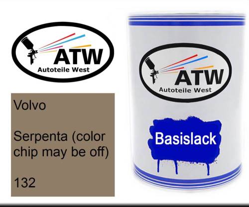 Volvo, Serpenta (color chip may be off), 132: 500ml Lackdose, von ATW Autoteile West.